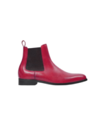 Handcrafted Burgundy Leather Chelsea Boots | Elegant Men's Ankle High Slip-On Shoes - Image 5