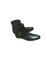Handcrafted Black Leather Side-Zip Boots | Elegant Men's Dress Shoes with Rounded Strap - Image 8