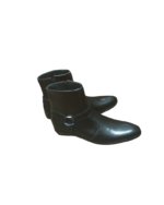 Handcrafted Black Leather Side-Zip Boots | Elegant Men's Dress Shoes with Rounded Strap - Image 3