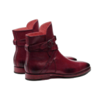 Handmade Burgundy Leather Jodhpur Boots | Premium Men's Dress Shoes - Image 4