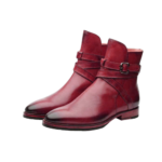 Handmade Burgundy Leather Jodhpur Boots | Premium Men's Dress Shoes - Image 3
