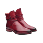 Handmade Burgundy Leather Jodhpur Boots | Premium Men's Dress Shoes - Image 2