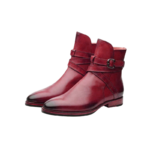 Handmade Burgundy Leather Jodhpur Boots | Premium Men's Dress Shoes