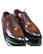Handcrafted Chocolate Brown Leather Wing Tip Brogue Oxford Shoes | Elegant Hand-Painted Men's Lace-Up Dress Footwear - Image 2