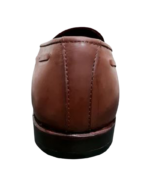 Handmade Brown Leather Loafers for Men – Premium Calf Leather Slip-On Shoes | Size 7-14 - Image 4