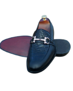 Handmade Black Leather Loafers for Men - Genuine Calf Leather, Slip-On, Comfortable Fit | Sizes 7-14 - Image 4