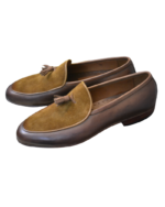 Handmade Brown Velvet Loafers for Men – Premium Genuine Velvet Slip-On Shoes | Comfortable & Stylish - Image 4