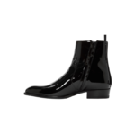 Discover premium Handmade Black Leather Side Zipper Boots for Men. Made with genuine calf leather and leather soles, these boots are perfect for formal and casual wear. Available in sizes 7-14.