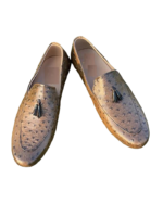 Handmade Brown Leather Loafers for Men – Genuine Calf Leather Slip-On Shoes | Sizes 7-14 - Image 6