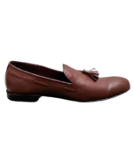 Handmade Brown Leather Loafers for Men – Premium Calf Leather Slip-On Shoes | Size 7-14 - Image 7
