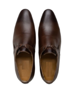 Handmade Brown Genuine Leather Lace-Up Shoes for Men | Premium Comfort & Classic Style - Image 2