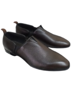 Handmade Camel Color Full Grained Genuine Calf Leather Stylish Loafers Slip-On Pumps Dress Shoes - Image 8