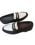 Handcrafted White & Black Leather Loafers – Genuine Calf Leather | Sizes 7-14 - Image 8