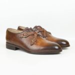 Handmade Brown Genuine Leather Monk Strap Shoes for Men | Premium Comfort & Classic Style - Image 5