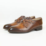 Handmade Brown Genuine Leather Monk Strap Shoes for Men | Premium Comfort & Classic Style - Image 2
