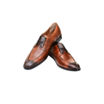 Handcrafted Tan Leather Split Toe Oxford Shoes | Elegant Men's Lace-Up Dress Footwear
