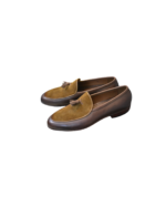 Handmade Brown Velvet Loafers for Men – Premium Genuine Velvet Slip-On Shoes | Comfortable & Stylish