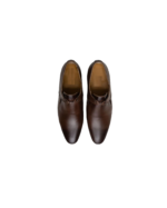 Handmade Brown Genuine Leather Lace-Up Shoes for Men | Premium Comfort & Classic Style