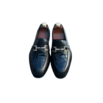 Handmade Black Leather Loafers for Men - Genuine Calf Leather, Slip-On, Comfortable Fit | Sizes 7-14