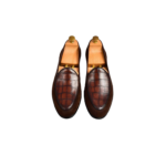 Handmade Brown Leather & Suede Loafers for Men | Premium Slip-On Shoes with Leather Sole