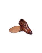 Elegant Handmade Monk Strap Shoes for Men – Chocolate Brown (Sizes 7-14) - Image 3