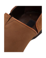 Handmade Camel Color Full Grained Genuine Calf Leather Stylish Loafers Slip-On Pumps Dress Shoes - Image 4