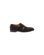Premium Handmade Brown Suede Monk Strap Shoes for Men | Leather Sole, Sizes 7-14 - Image 3