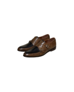 Handmade Purple Genuine Leather Monk Strap Shoes – Premium Leather Slip-On Shoes for Men - Image 5