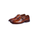 Elegant Handmade Monk Strap Shoes for Men – Chocolate Brown (Sizes 7-14)
