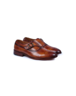 Elegant Handmade Monk Strap Shoes for Men – Chocolate Brown (Sizes 7-14) - Image 7