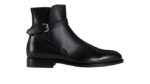 Handmade Black Color Original Leather Stylish High Ankle Jodhpurs Boots - Image 3