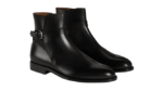 Handmade Black Color Original Leather Stylish High Ankle Jodhpurs Boots - Image 2