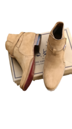 Premium Handmade Leather Jodhpur Boots – Camel Brown (Sizes 7-14) - Image 4