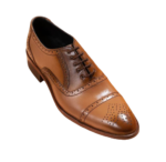 Handmade Men's Cress Cap Toe Lace-Up Leather Shoes - Premium Mustard Genuine Leather, Durable Leather Sole, Comfortable Fit - Image 6