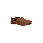 Handmade Camel Color Full Grained Genuine Calf Leather Stylish Loafers Slip-On Pumps Dress Shoes