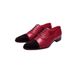 Handmade Cress Lace-Up Shoes for Men – Leather & Suede in Burgundy
