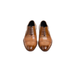Handmade Men's Cress Cap Toe Lace-Up Leather Shoes - Premium Mustard Genuine Leather, Durable Leather Sole, Comfortable Fit