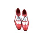 Handmade White & Red Color Genuine Leather Wing Tip Brogues Lace Up Oxfords Dress Shoes