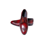 Handmade Burgundy Lace-Up Leather Shoes for Men | Premium Leather Oxfords | Sizes 7-14