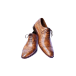 Handmade Tan Brown Patina Color Genuine Leather Stylish Cap Toe Hand Painted Oxfords Dress Shoes