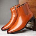 Premium Handcrafted Leather Chelsea Boots for Men – Black, Tan & Red – Leather Sole, Comfortable & Durable - Image 5