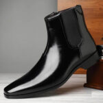 Premium Handcrafted Leather Chelsea Boots for Men – Black, Tan & Red – Leather Sole, Comfortable & Durable - Image 9