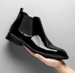 Premium Handcrafted Chelsea Boots for Men - Genuine Leather, Black, Leather Sole | Durable & Comfortable - Image 2