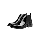 Premium Handcrafted Chelsea Boots for Men - Genuine Leather, Black, Leather Sole | Durable & Comfortable