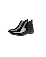 Premium Handcrafted Chelsea Boots for Men - Genuine Leather, Black, Leather Sole | Durable & Comfortable