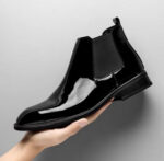 Premium Handcrafted Chelsea Boots for Men - Genuine Leather, Black, Leather Sole | Durable & Comfortable - Image 5