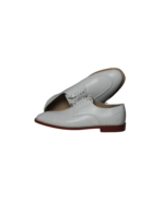 Handmade White Calf Leather Lace-Up Oxfords for Men | Premium Genuine Leather - Image 6